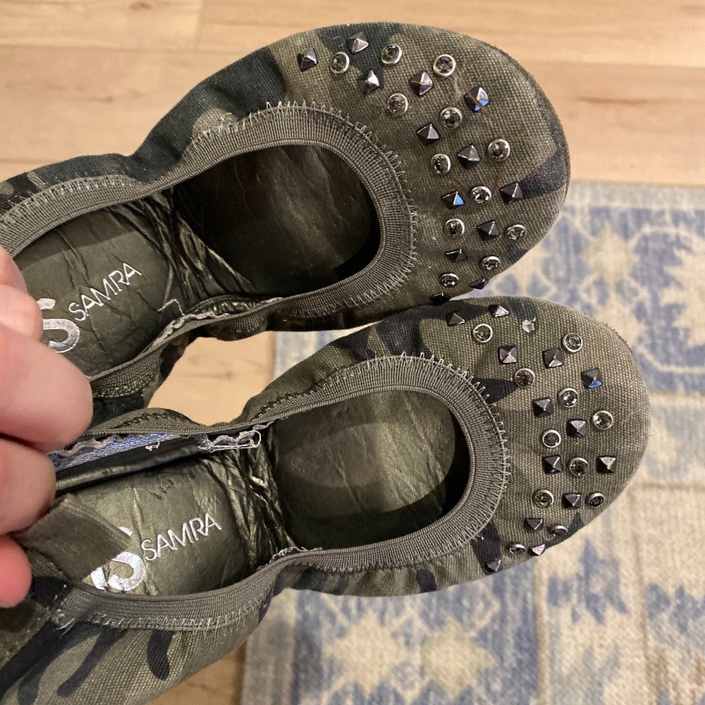Yosi Samra Camo Flats Size 7